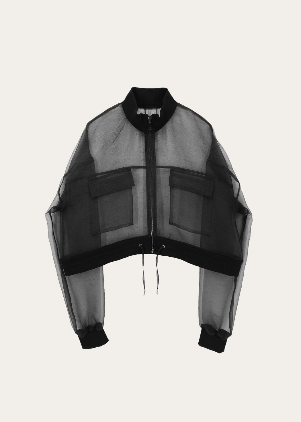 Photo principale du produit Bomber noir transparent de la marque Esthé