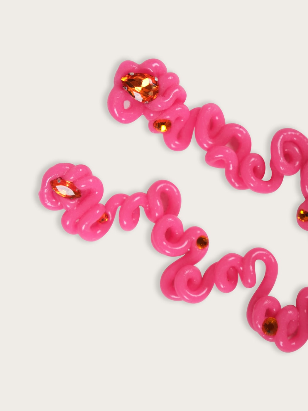 Photo secondaire du produit Boucles silicone roses diamants orange de la marque House of Rubber