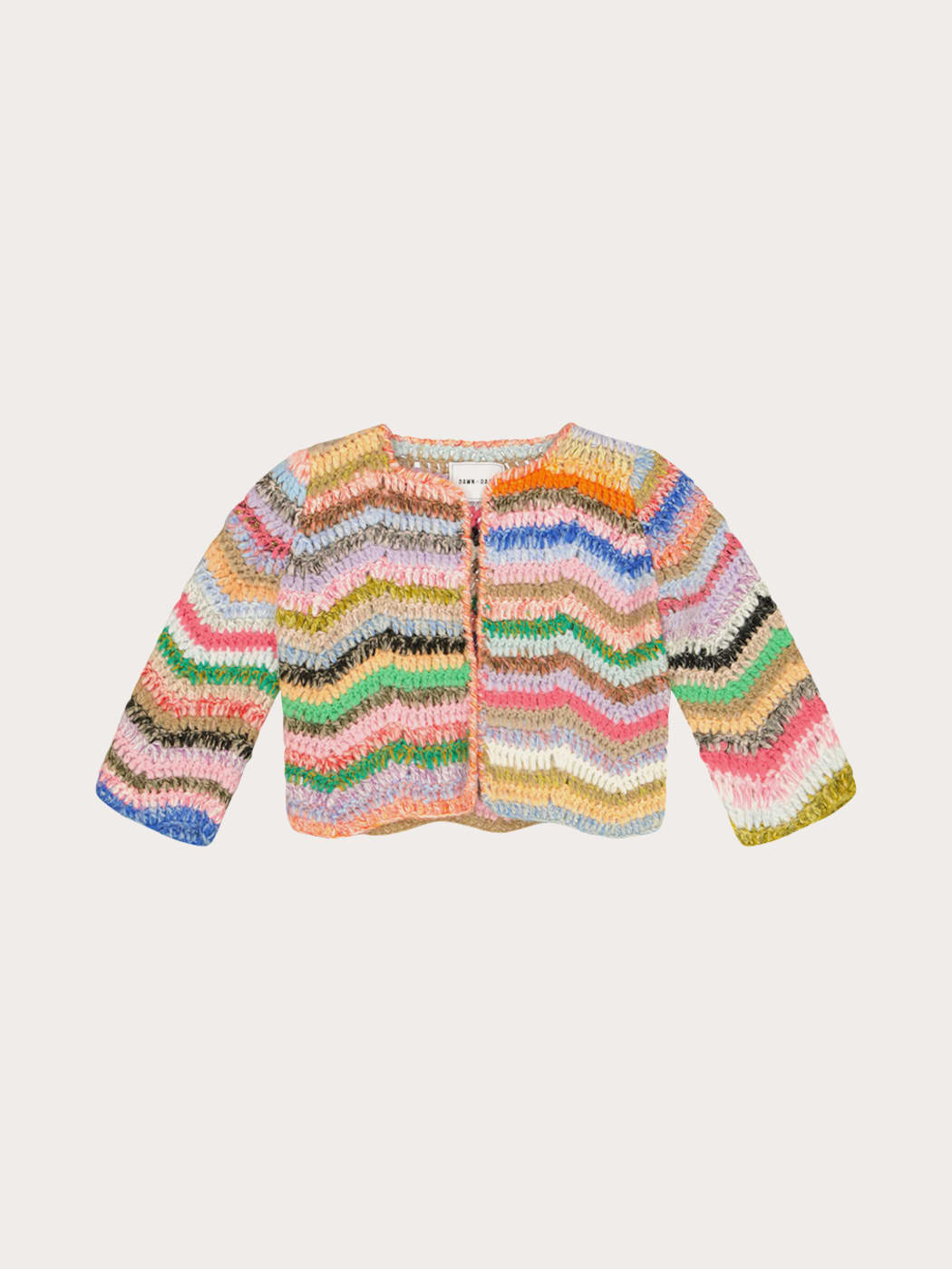 Photo principale du produit Cardigan manches longues à rayures multicolores  de la marque Dawn x Dare