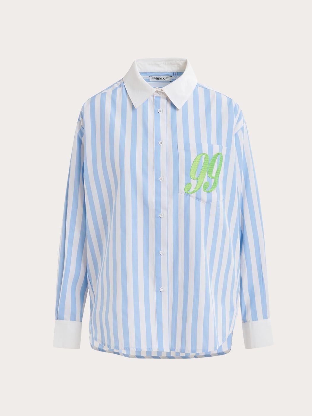 Photo principale du produit Chemise rayée bleue et blanche de la marque Essentiel Antwerp