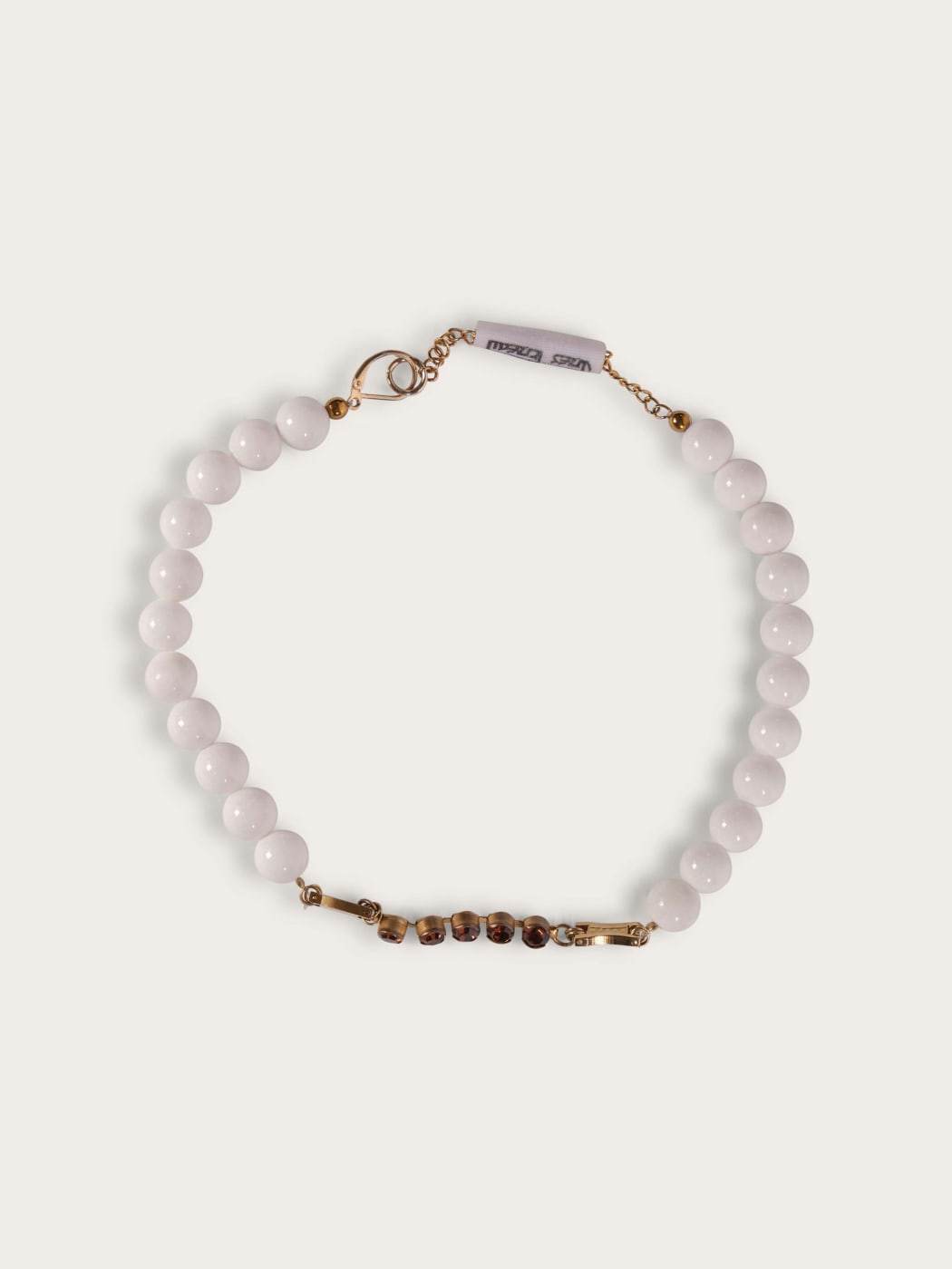 Photo principale du produit Choker à perles et strass de la marque Inès Pineau