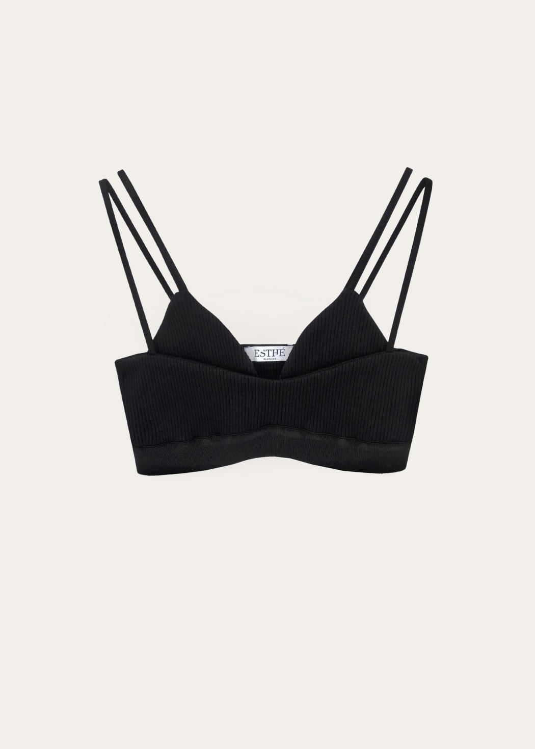 Photo principale du produit Double bralette noire  de la marque Esthé