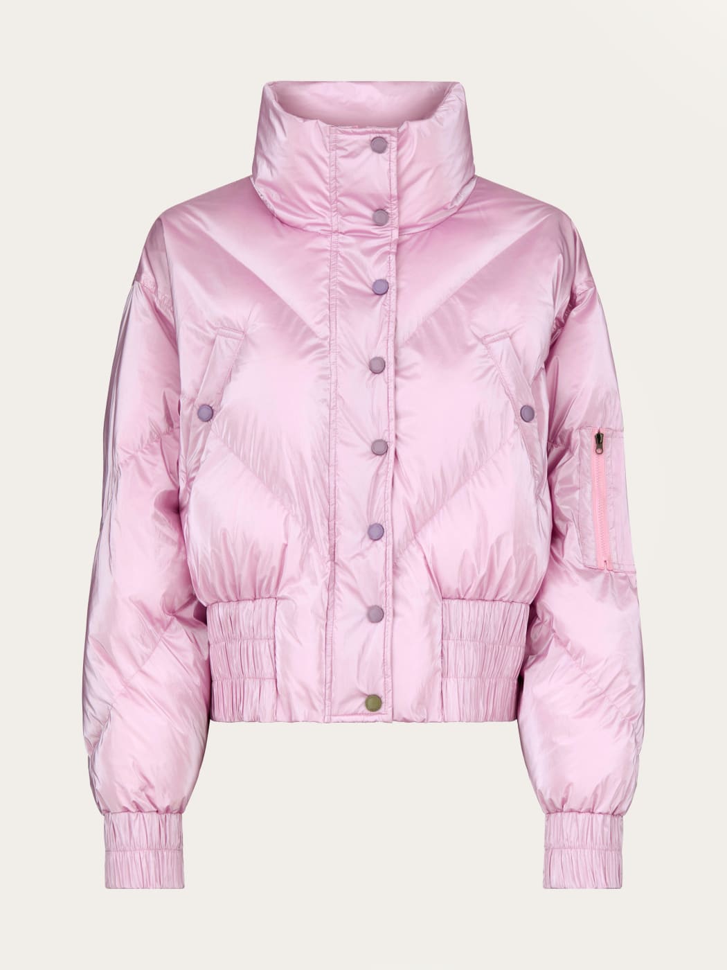 Photo principale du produit Doudoune brillante rose de la marque Dawn x Dare