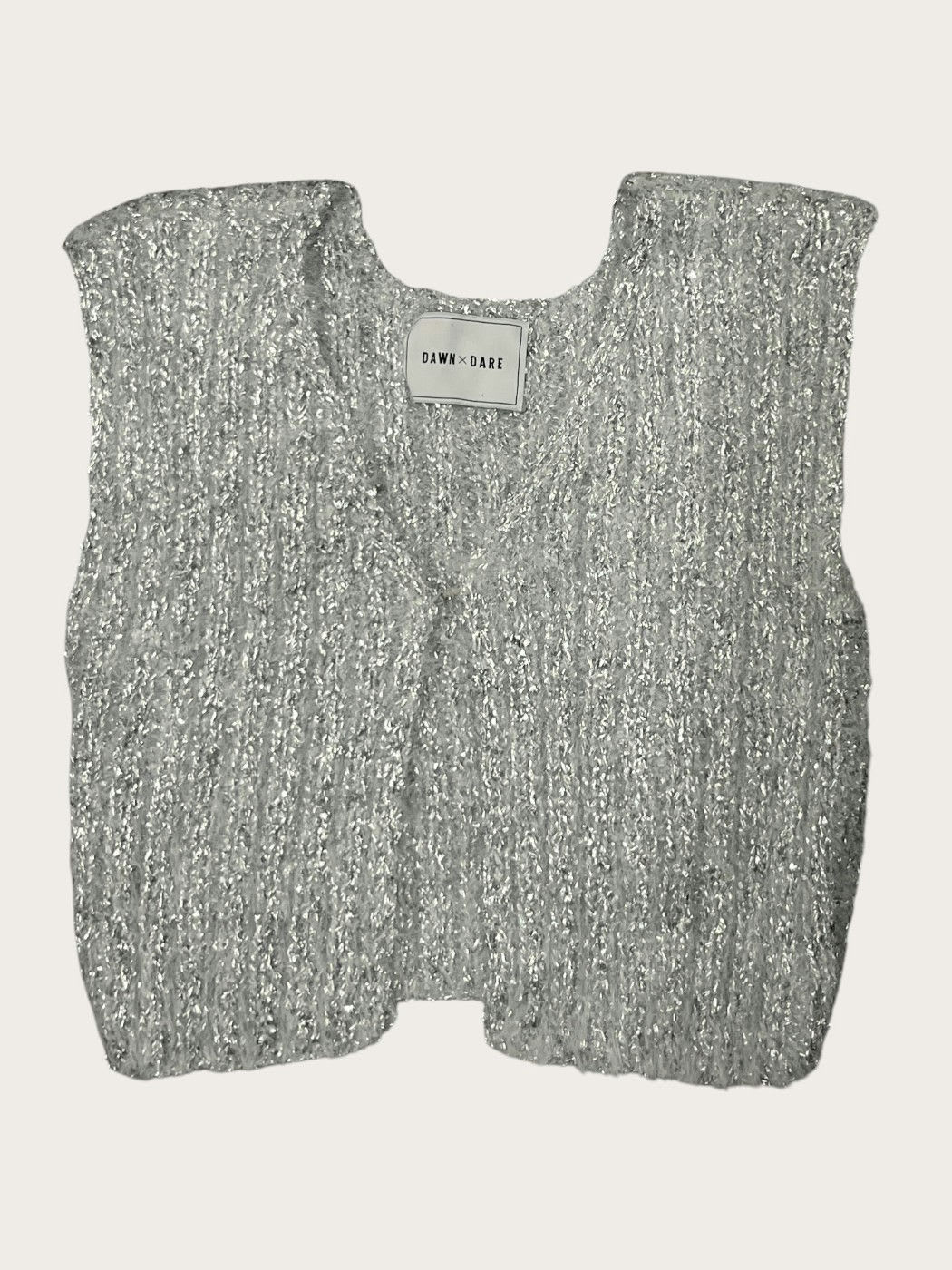Photo principale du produit Gilet sans manche argenté de la marque Dawn x Dare