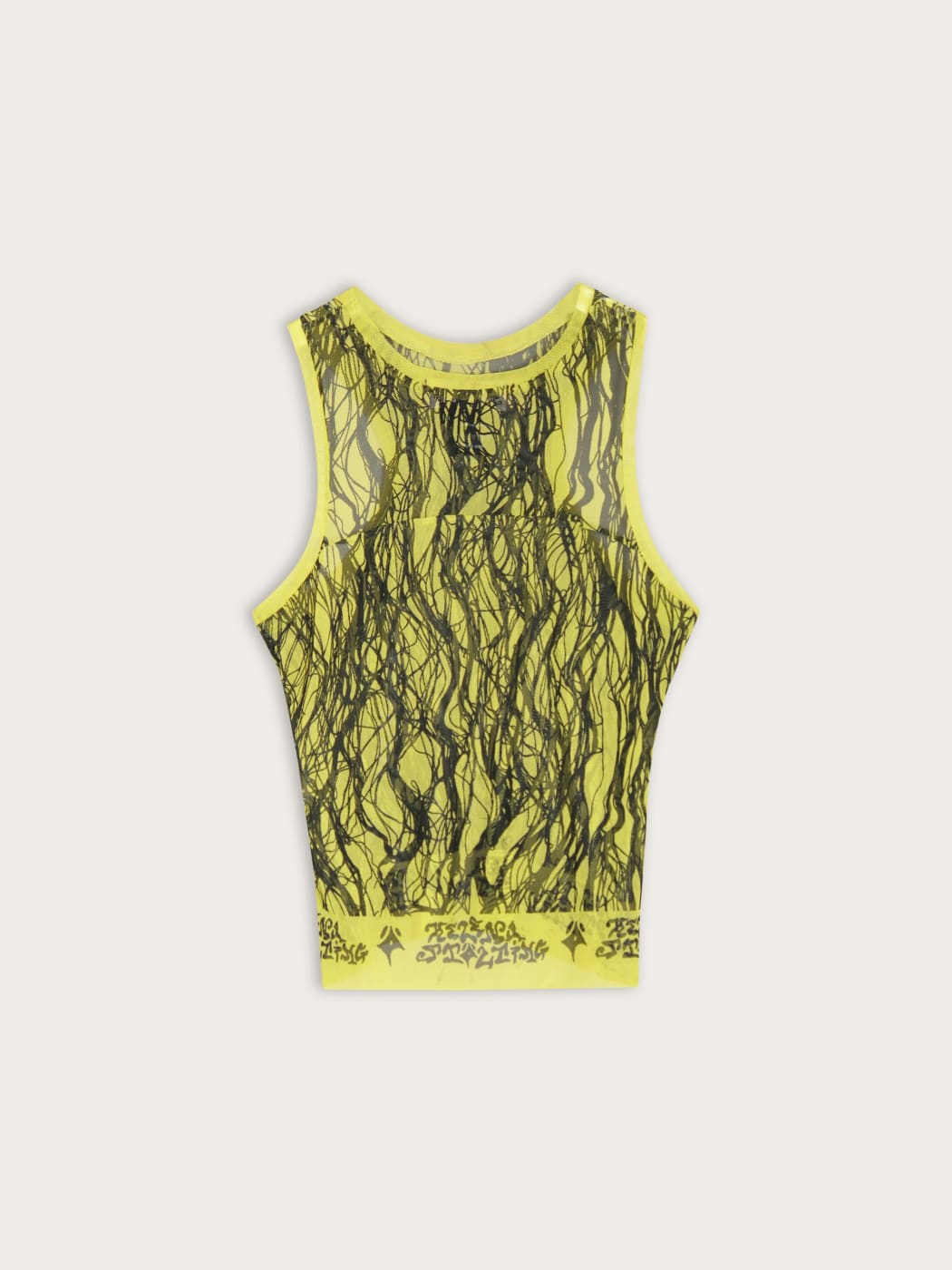 Photo principale du produit Hair Print Tank jaune de la marque Helena Stölting