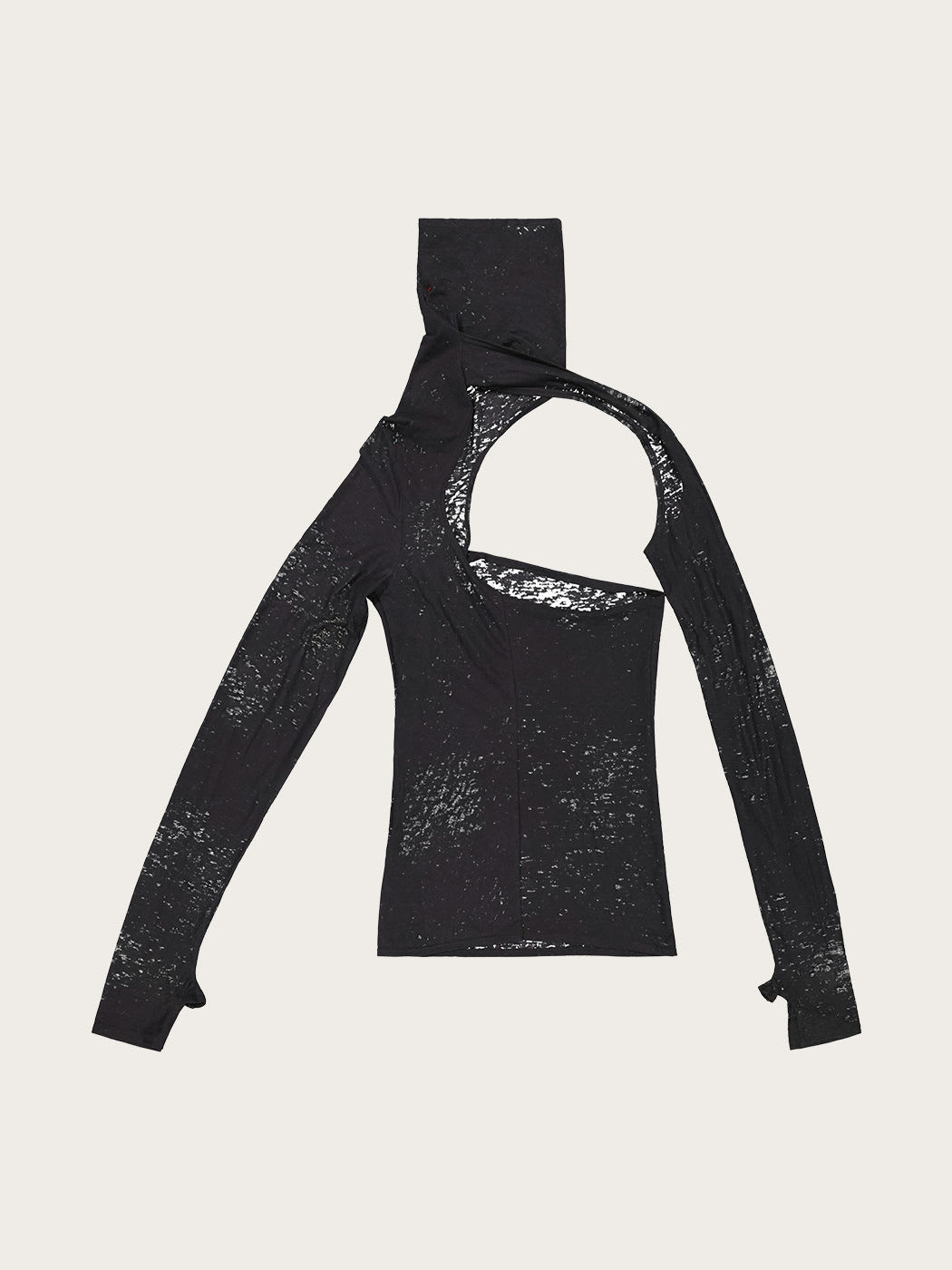Photo secondaire du produit Haut noir déstructuré  de la marque Pressiat