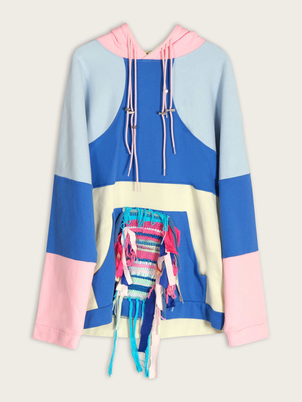 Photo principale du produit Hoodie Patchwork Rose et Bleu de la marque Murmaid