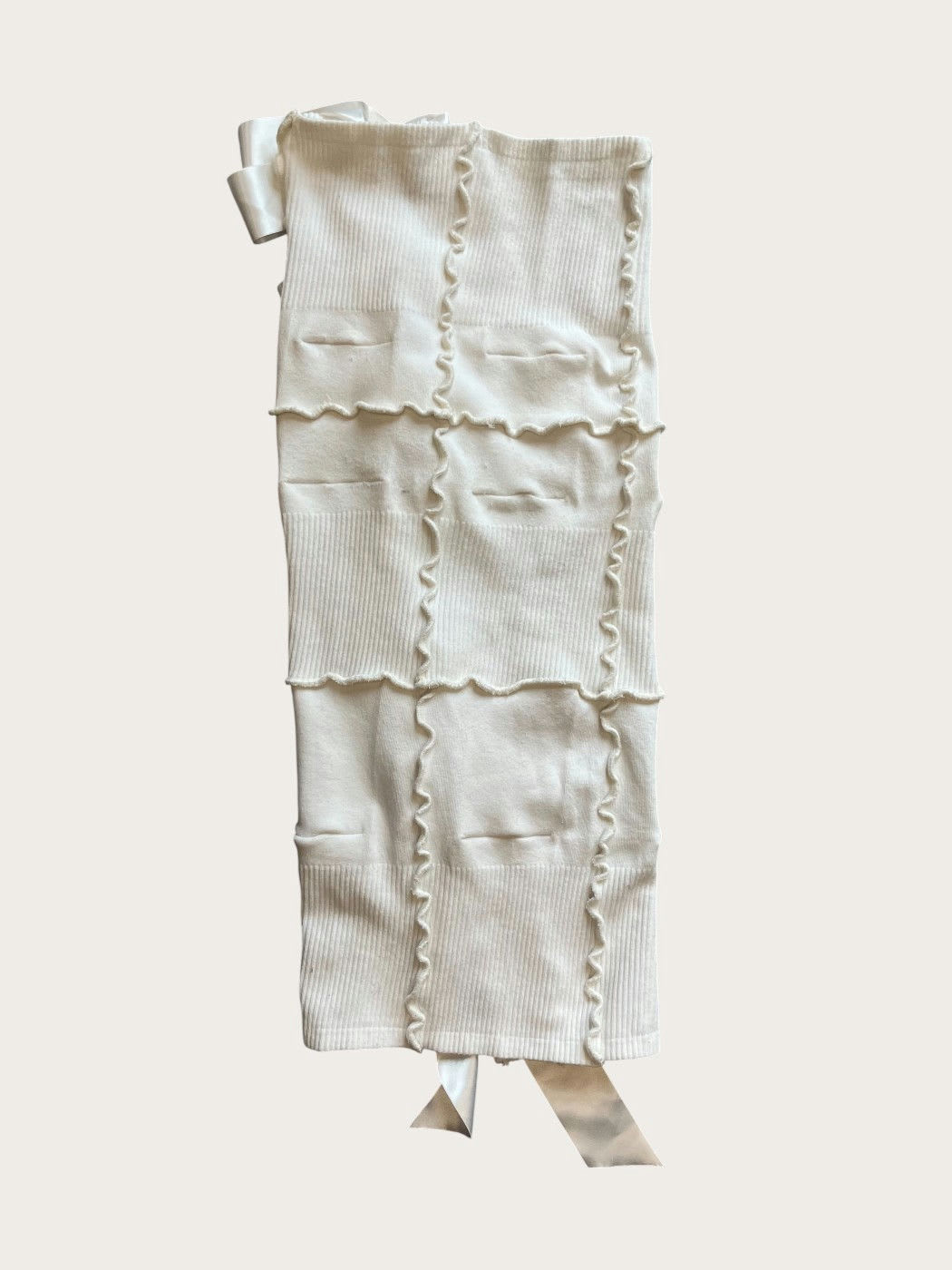 Photo secondaire du produit Jupe à rubans blanche de la marque Mahaud