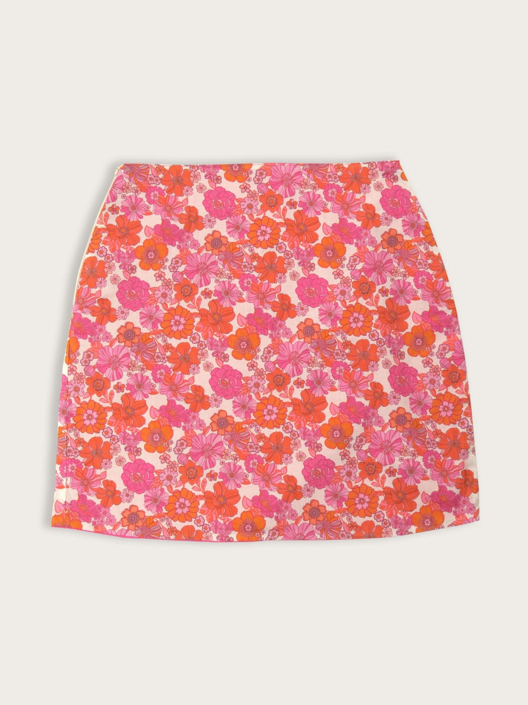 Photo secondaire du produit Jupe réversible rose à fleurs de la marque Suzel