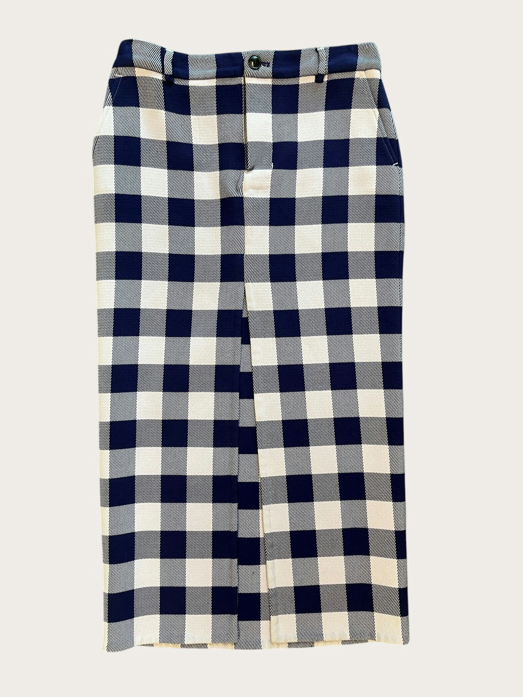 Photo principale du produit Jupe vichy parme en laine de la marque AMI Paris