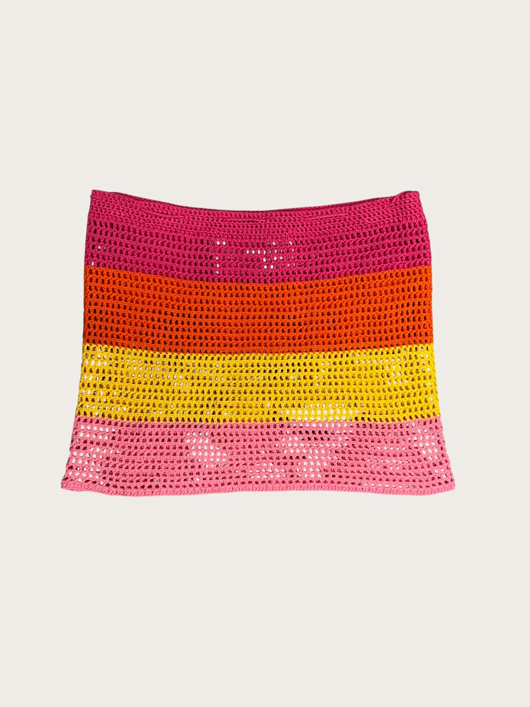 Photo secondaire du produit Mini jupe multicolore en crochet de la marque Annaiss Yucra