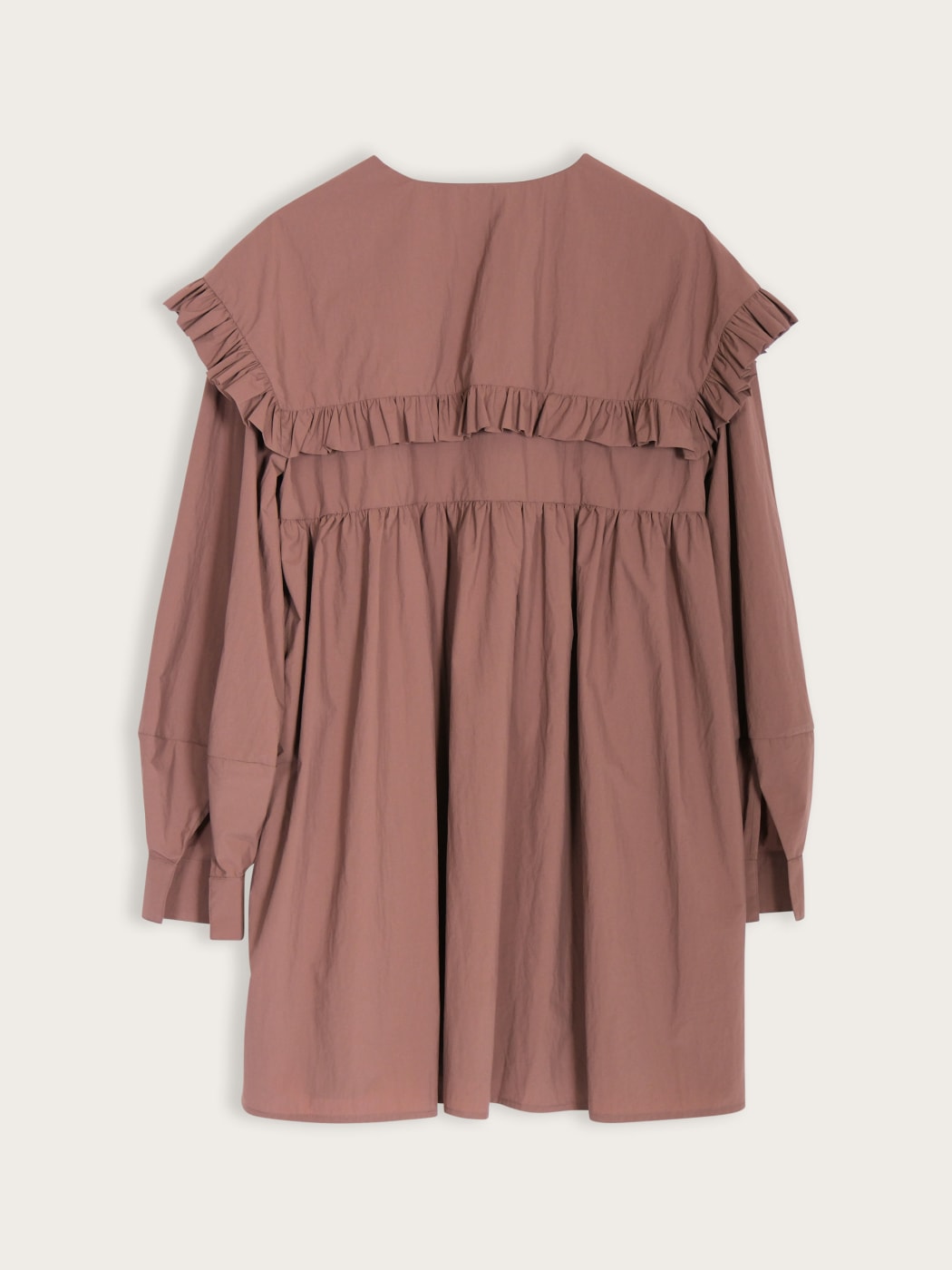 Photo secondaire du produit MIni Robe marron à col claudine de la marque KkCo