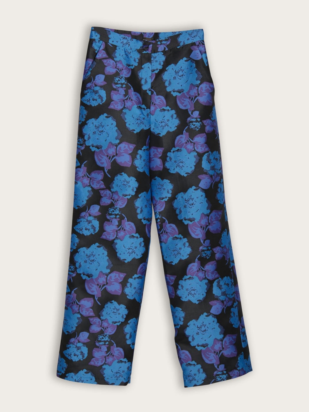 Photo principale du produit Pantalon Droit Fleuri Bleu de la marque Psychedelic Overdose