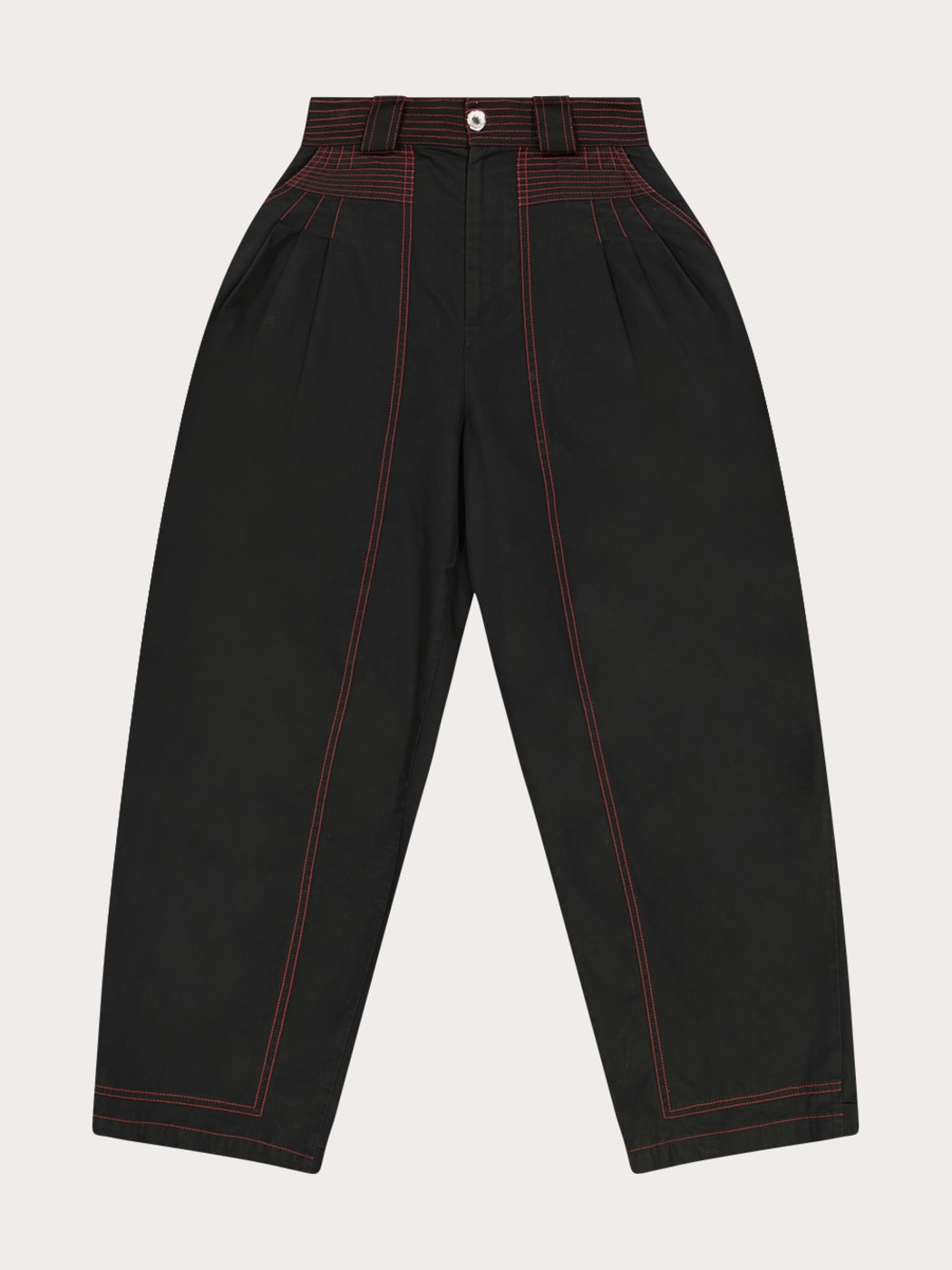 Photo principale du produit Pantalon Koché Noir Ample à Plis  de la marque Koché