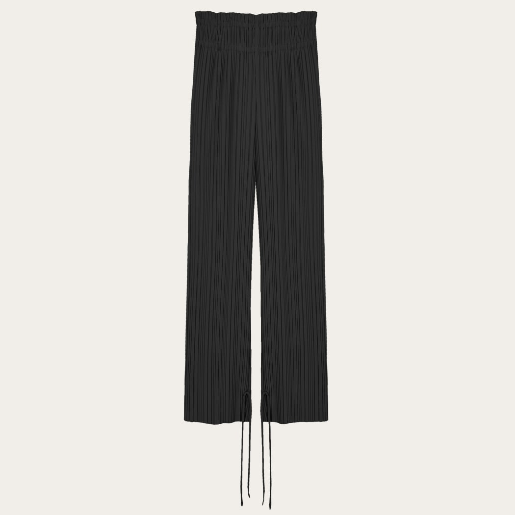 Photo principale du produit Pantalon plissé fluide noir  de la marque Esthé