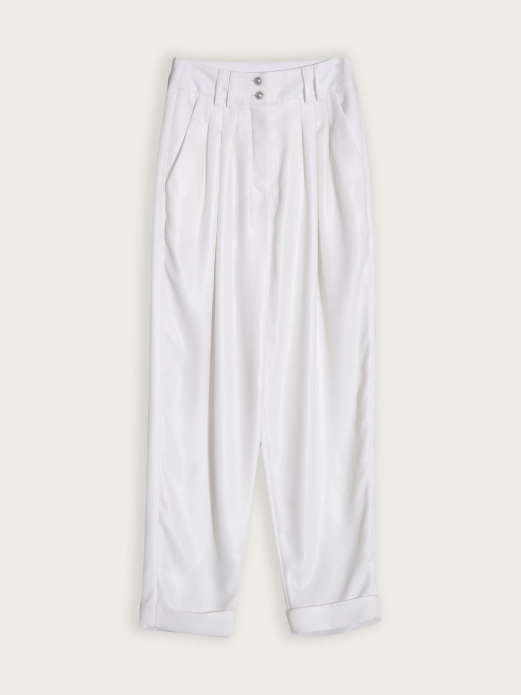 Photo principale du produit Pantalon Tailleur Blanc Balmain de la marque Balmain