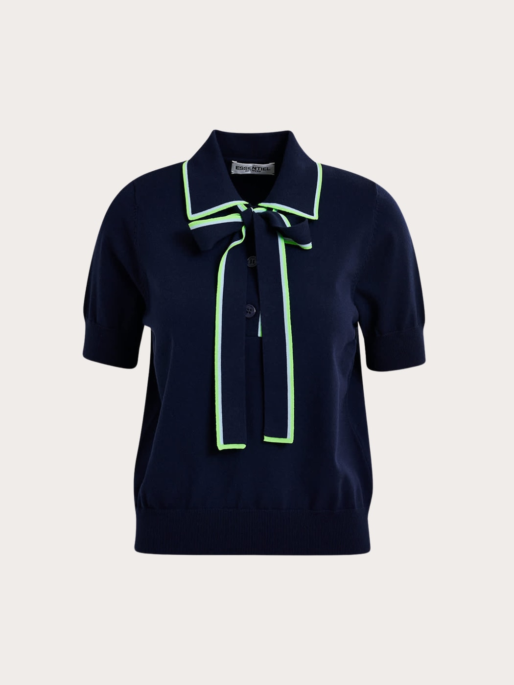 Photo principale du produit Polo bleu marine de la marque Essentiel Antwerp