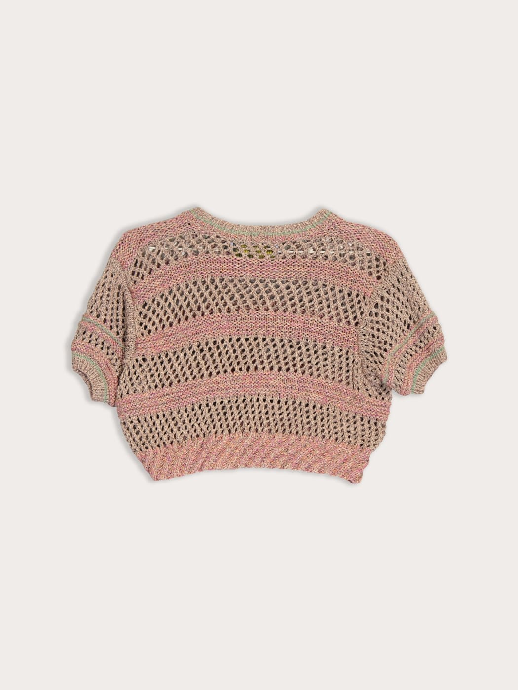 Photo secondaire du produit Pull Court Bastian Kntwr en Tricot Beige de la marque Bastian Kntwr