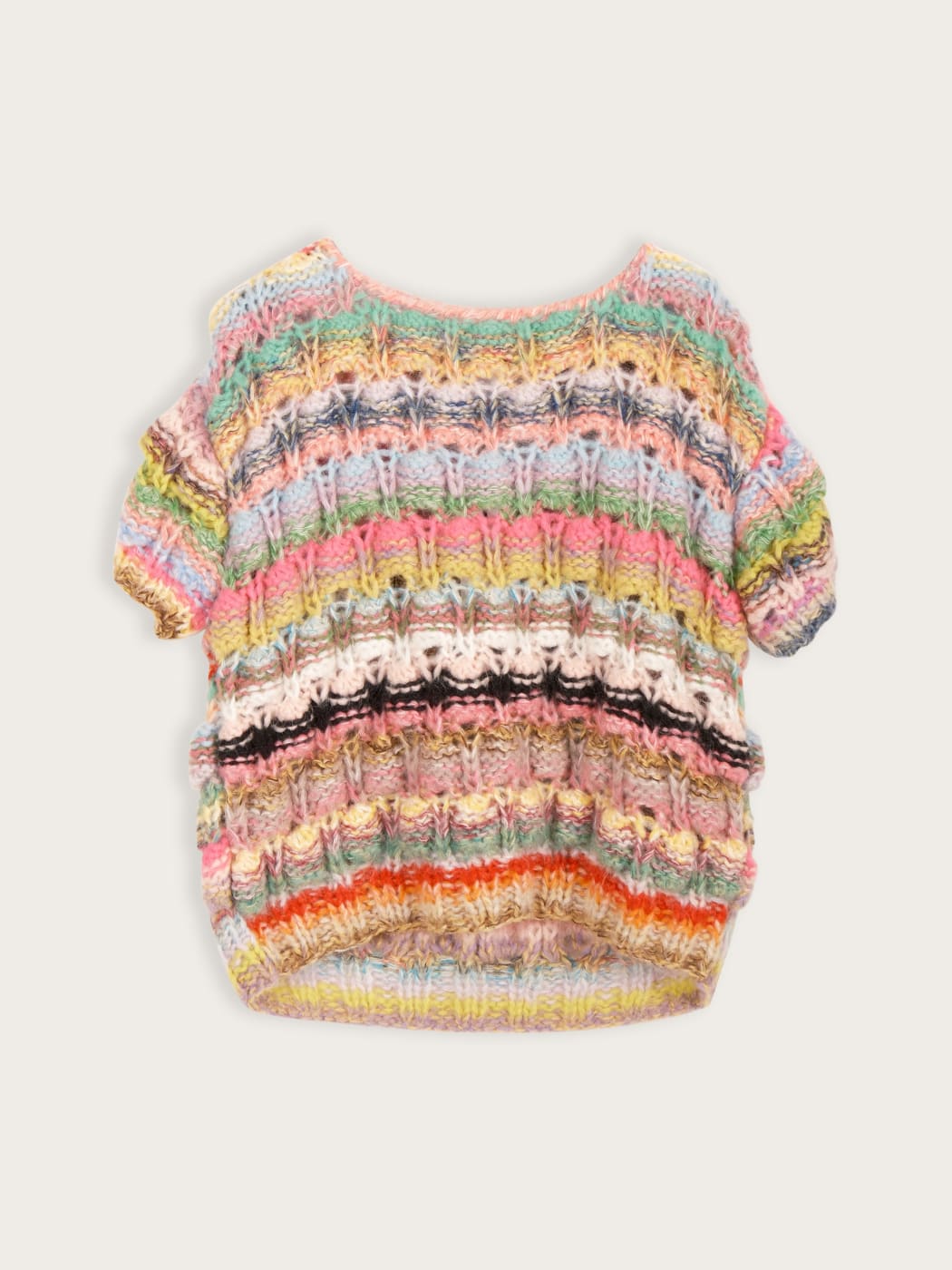 Photo principale du produit Pull manches courtes en mailles texturé  de la marque Dawn x Dare