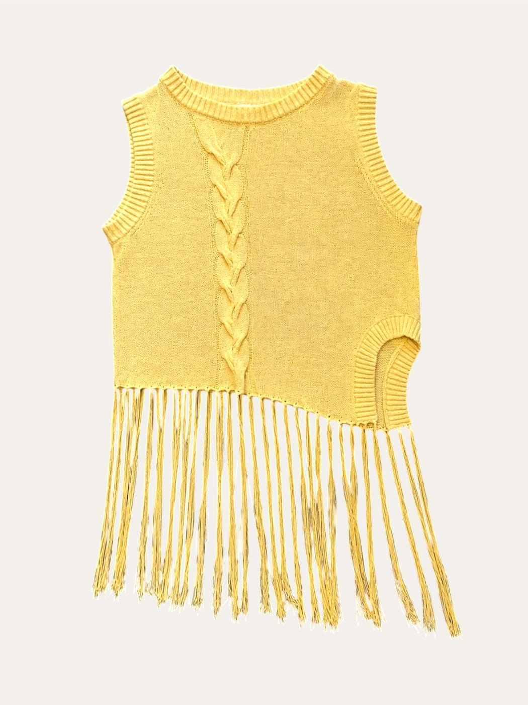 Photo principale du produit Pull sans manches à franges de la marque Sunday Life