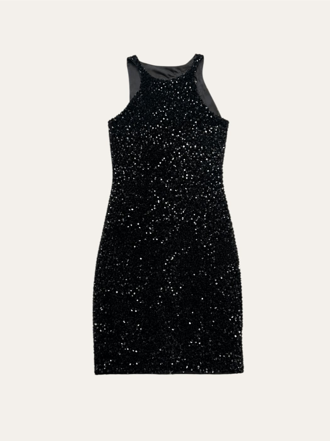 Photo principale du produit Robe à paillettes col serré de la marque Elaine Hersby