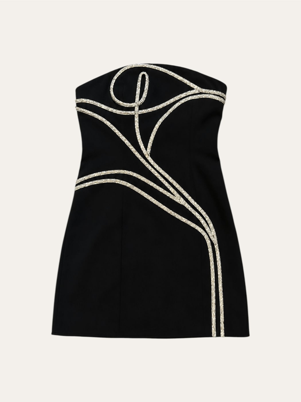 Photo principale du produit Robe bustier noire avec brillants de la marque Significant Other