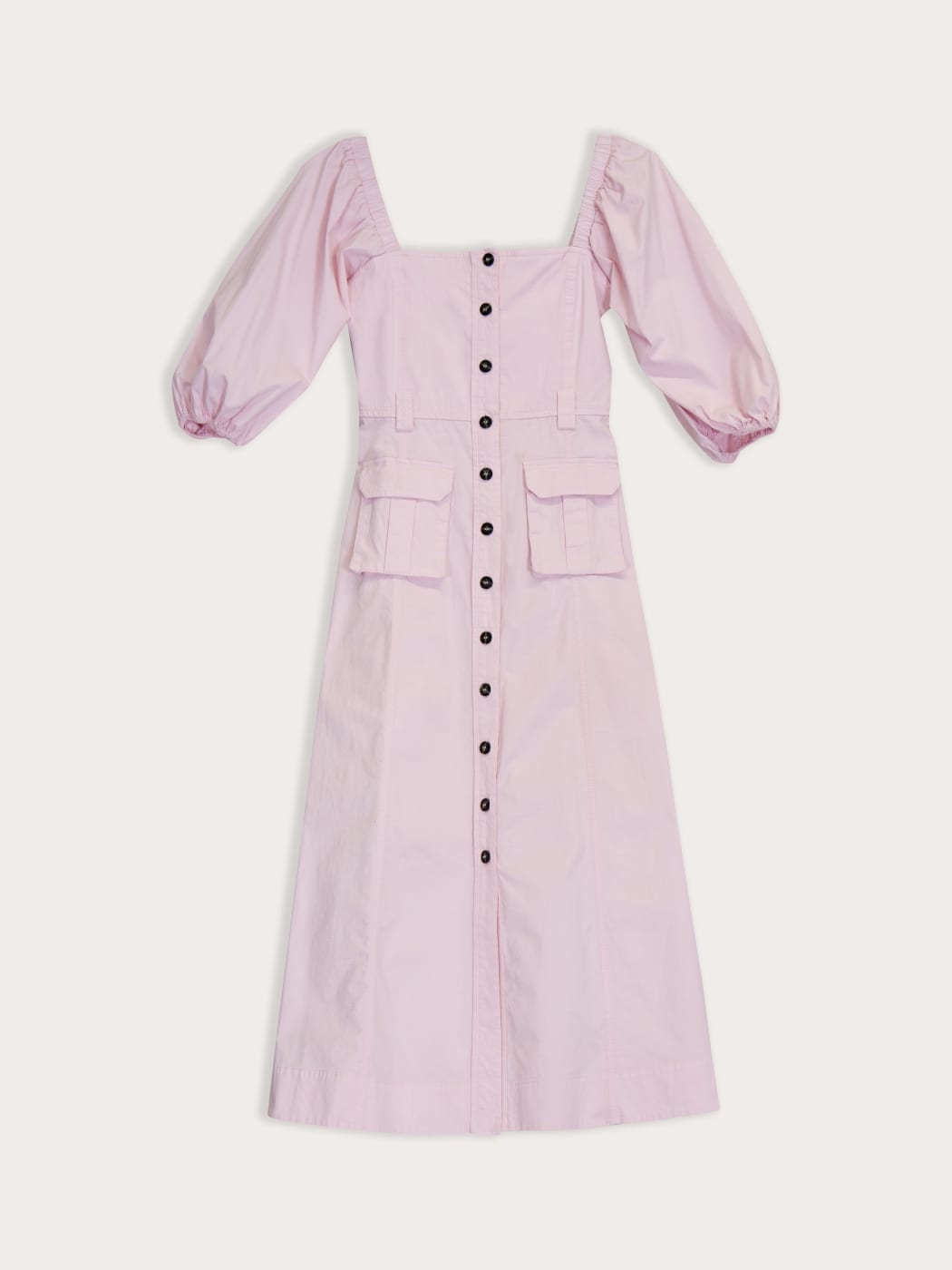 Photo principale du produit Robe Ganni en Toile de Coton Rose de la marque Ganni