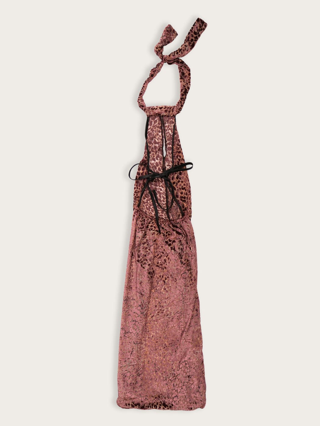 Photo secondaire du produit Robe longue violette bicolore léopard de la marque Kaema 