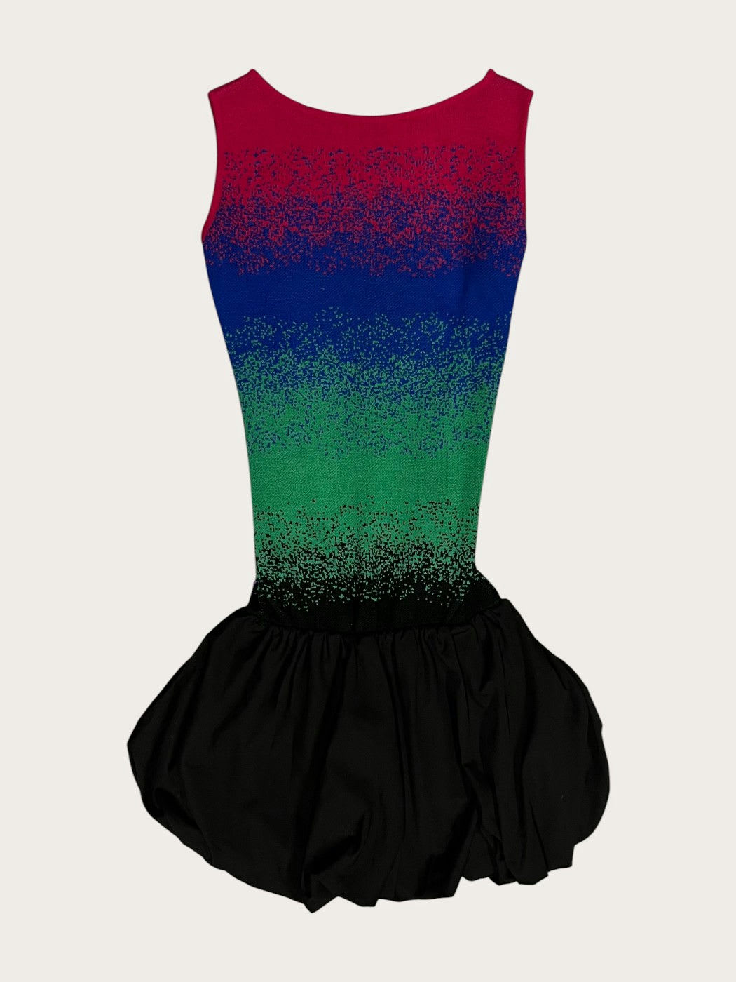 Photo secondaire du produit Robe mini bouffante noire et multicolore de la marque Annaiss Yucra