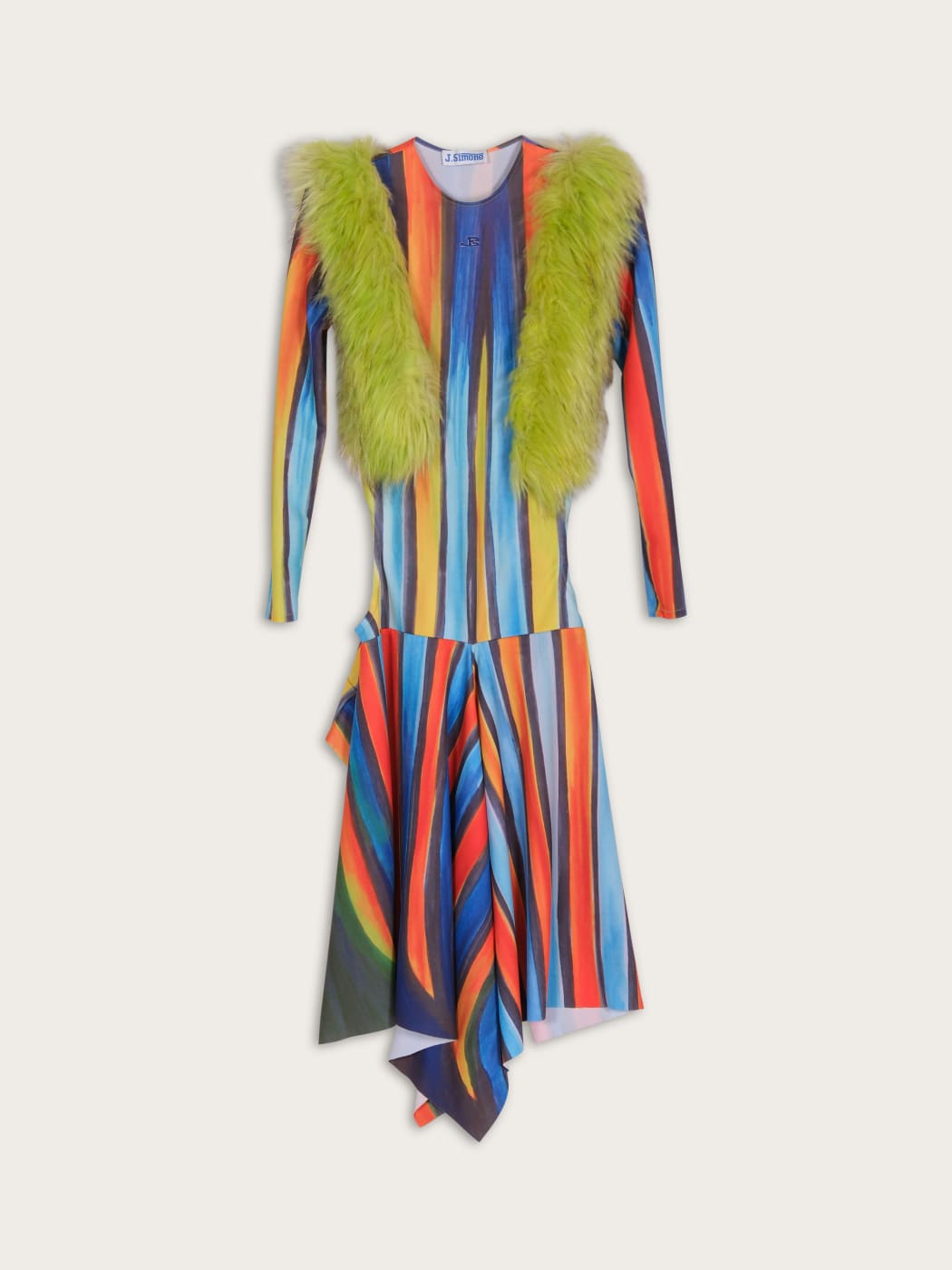 Photo principale du produit Robe rayée bi-matière  de la marque Maison J. Simone