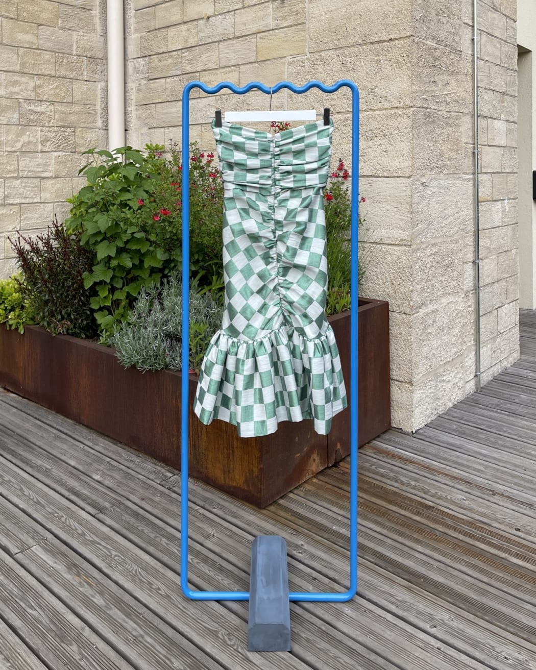 Photo secondaire du produit Robe Rotate à Volants Damier  de la marque Rotate