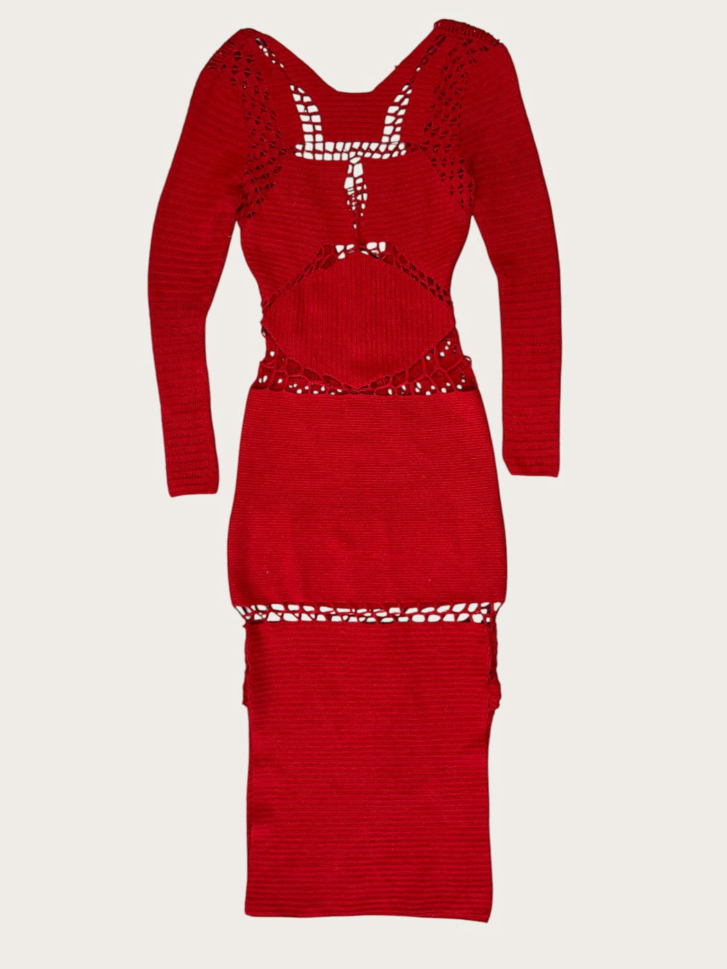 Photo principale du produit Robe rouge en tricot  de la marque Sake
