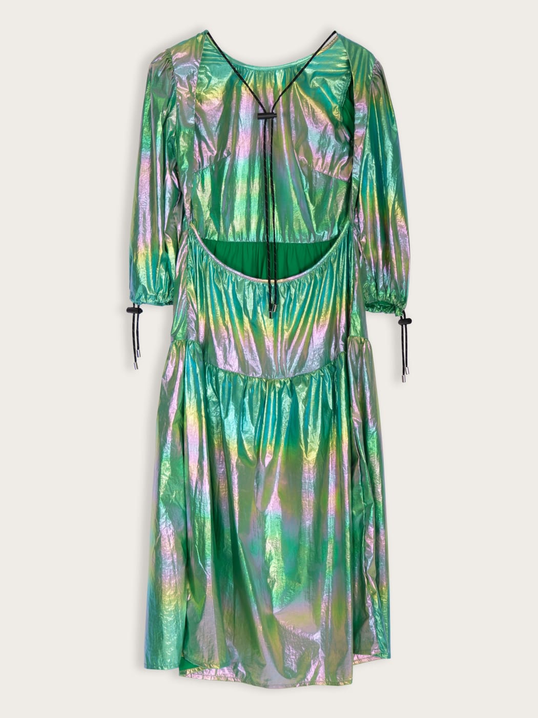 Photo secondaire du produit Robe verte métallique dos nu de la marque KkCo