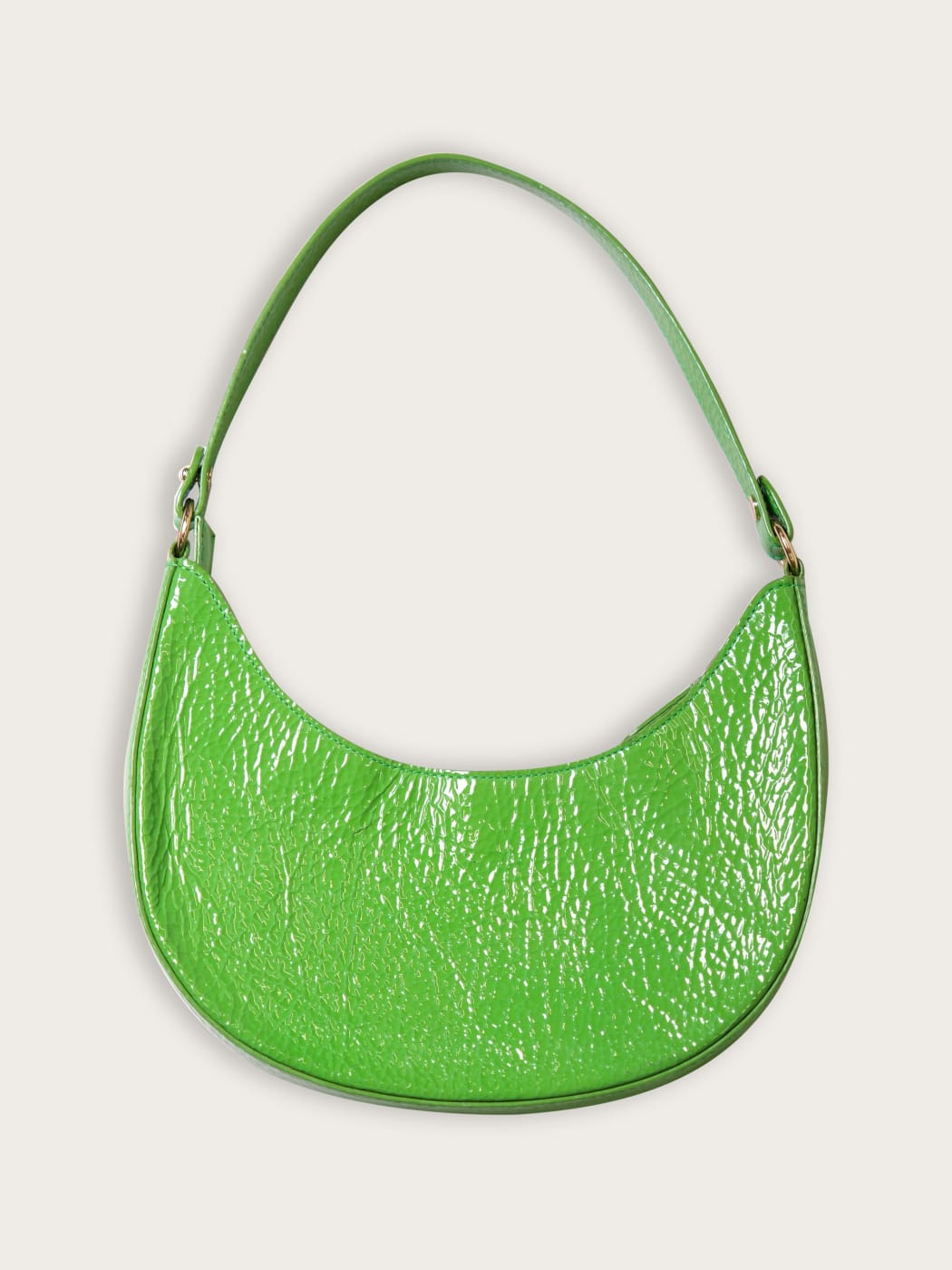 Photo principale du produit Sac Baguette en Cuir Vert Pomme Vernis de la marque Citizen Of Carthage