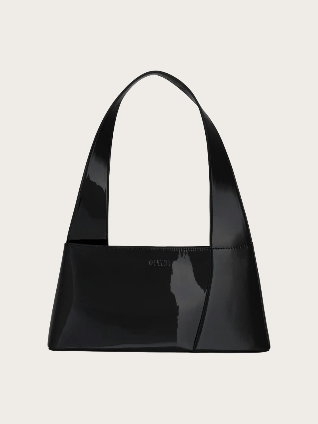 Photo principale du produit Sac déstructuré vernis noir  de la marque Glynit