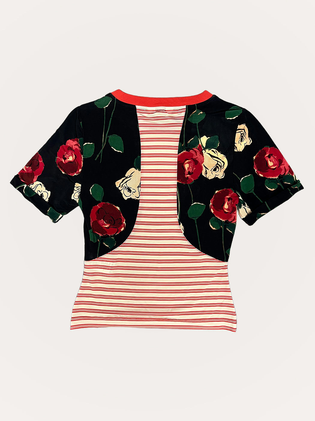 Photo secondaire du produit T-shirt Dali à rayures rouges bi-goût  de la marque Make My Lemonade