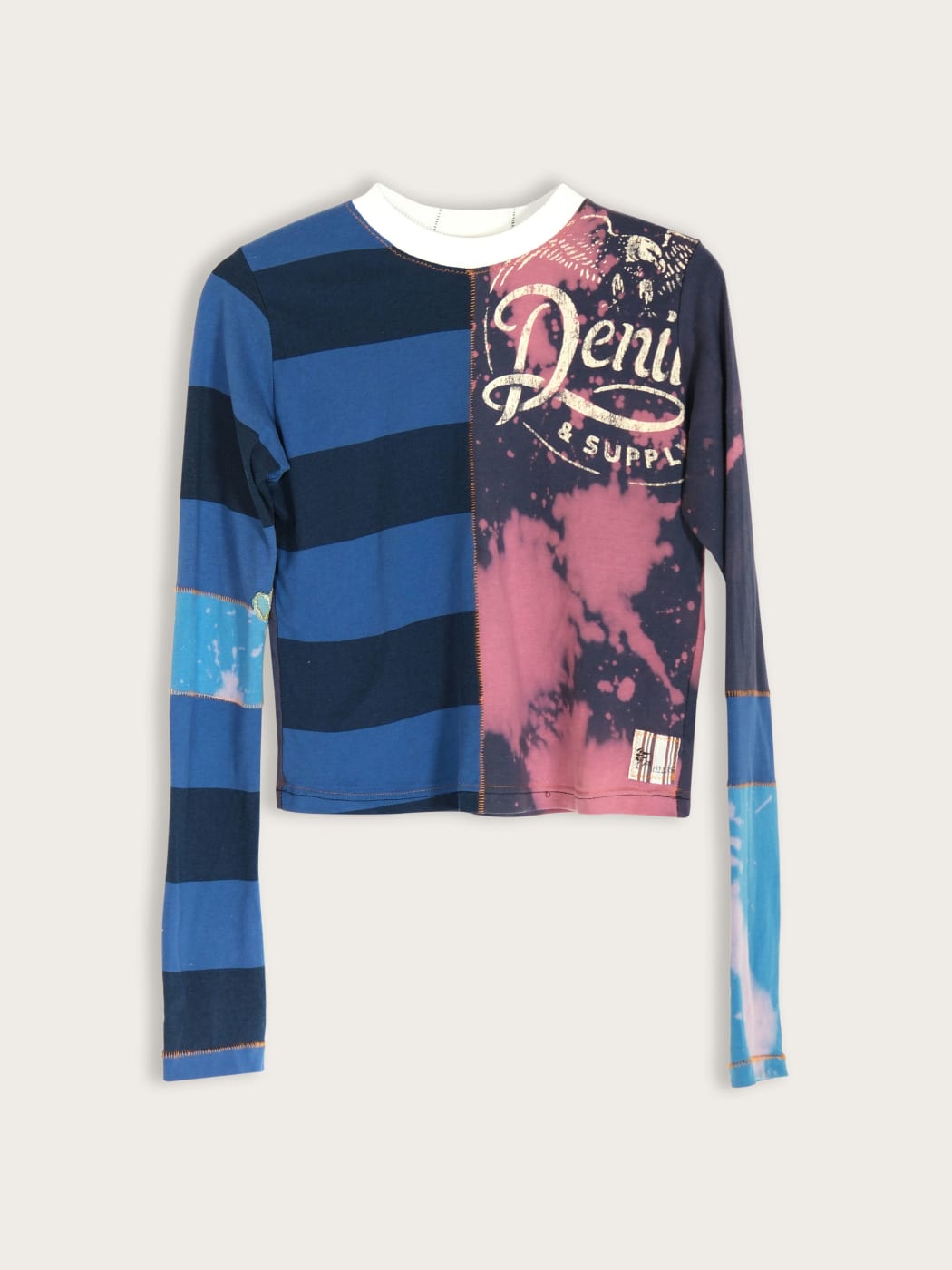 Photo principale du produit Tee-shirt manches longues bleu et rose  de la marque Meïloumi