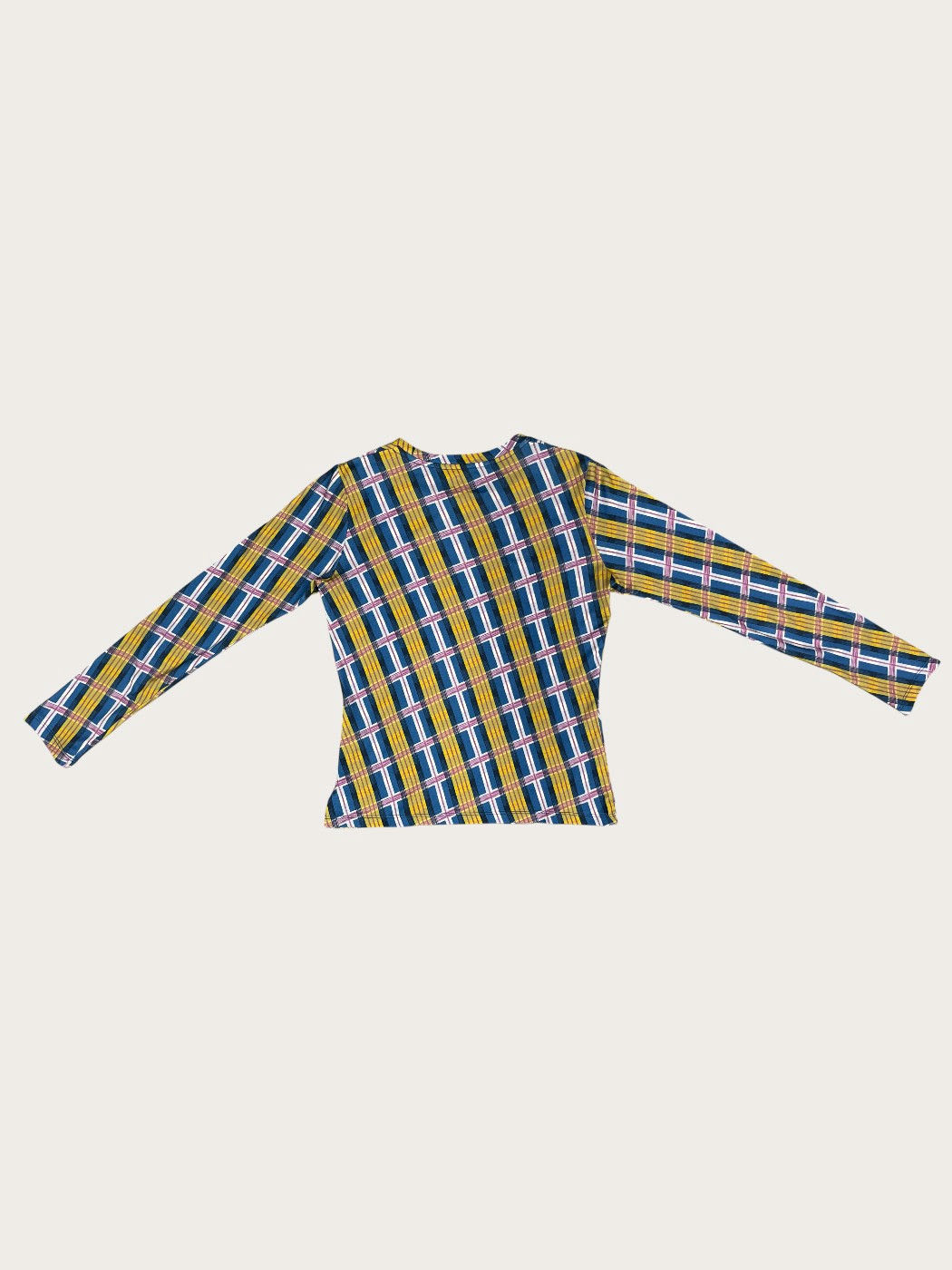 Photo secondaire du produit Top bleu à motifs à manches longues de la marque Annaiss Yucra