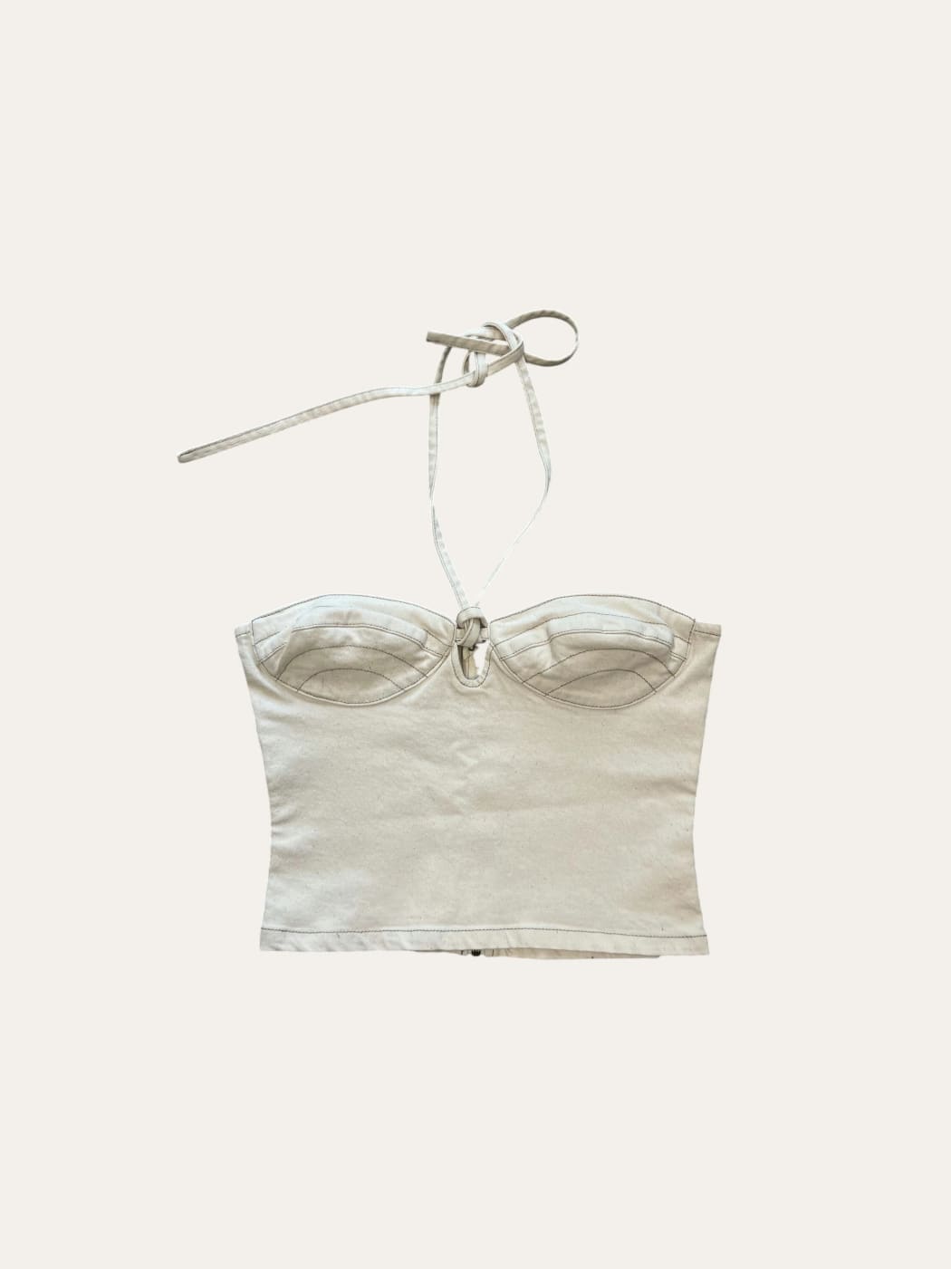 Photo principale du produit Top jean blanc de la marque Esthé