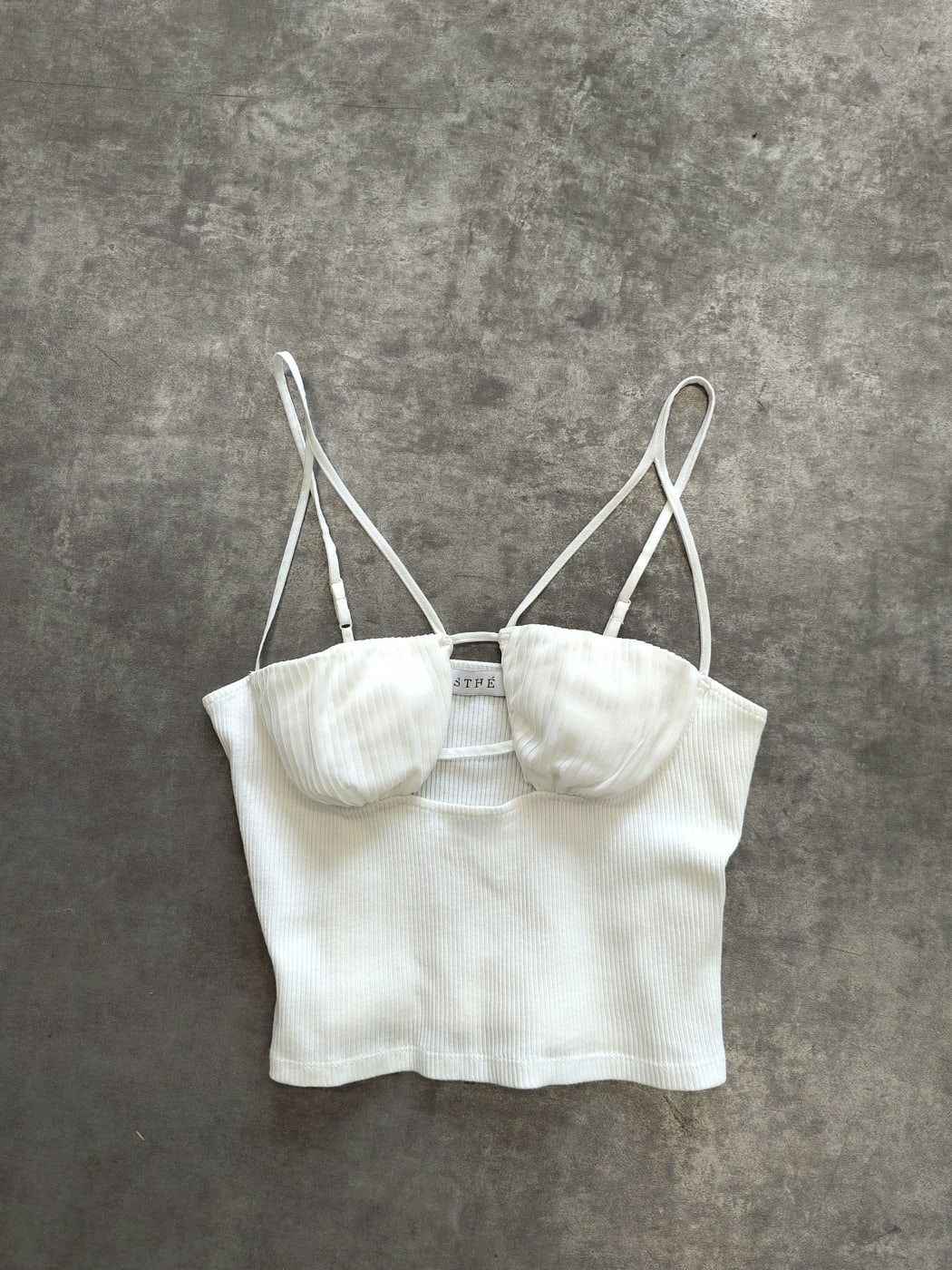 Photo principale du produit Top jersey blanc de la marque Esthé