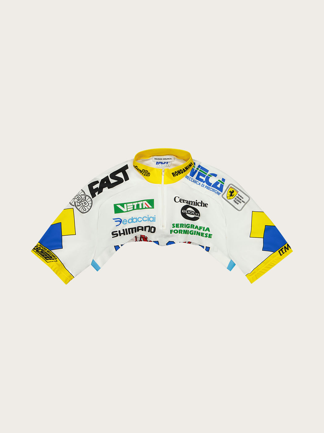 Photo principale du produit Top manches upcyclé jaune de la marque Maison Mourcel