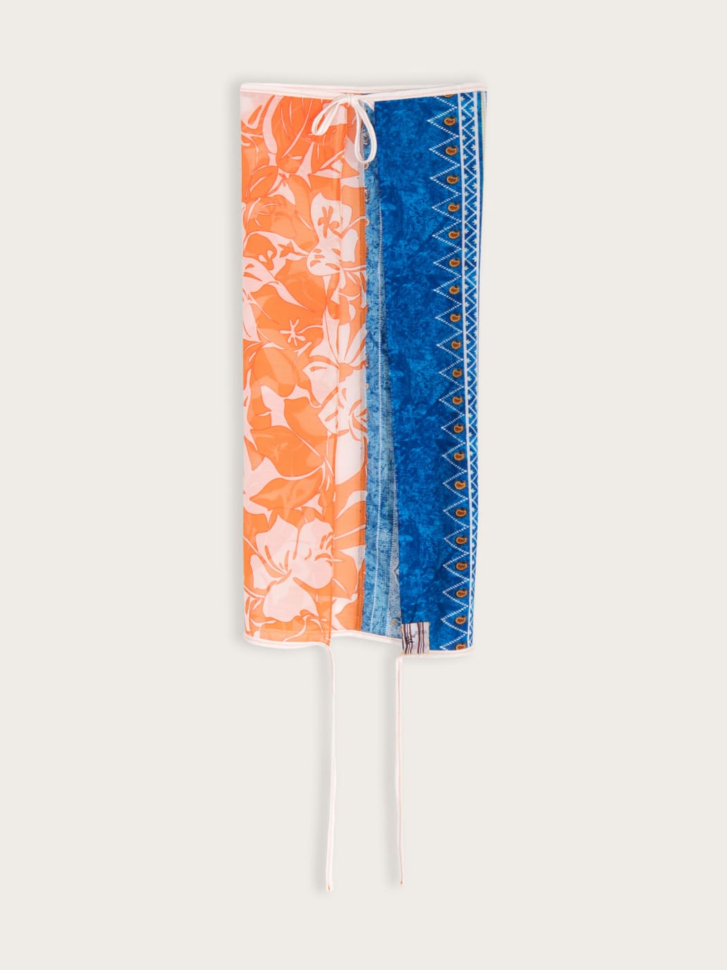 Photo secondaire du produit Top Paréo orange et bleu de la marque Meïloumi