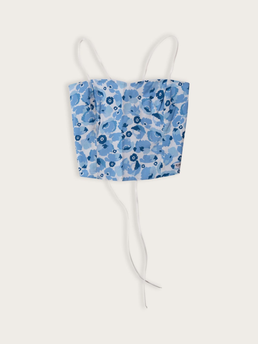Photo principale du produit Top réversible bleu à fleurs de la marque Suzel