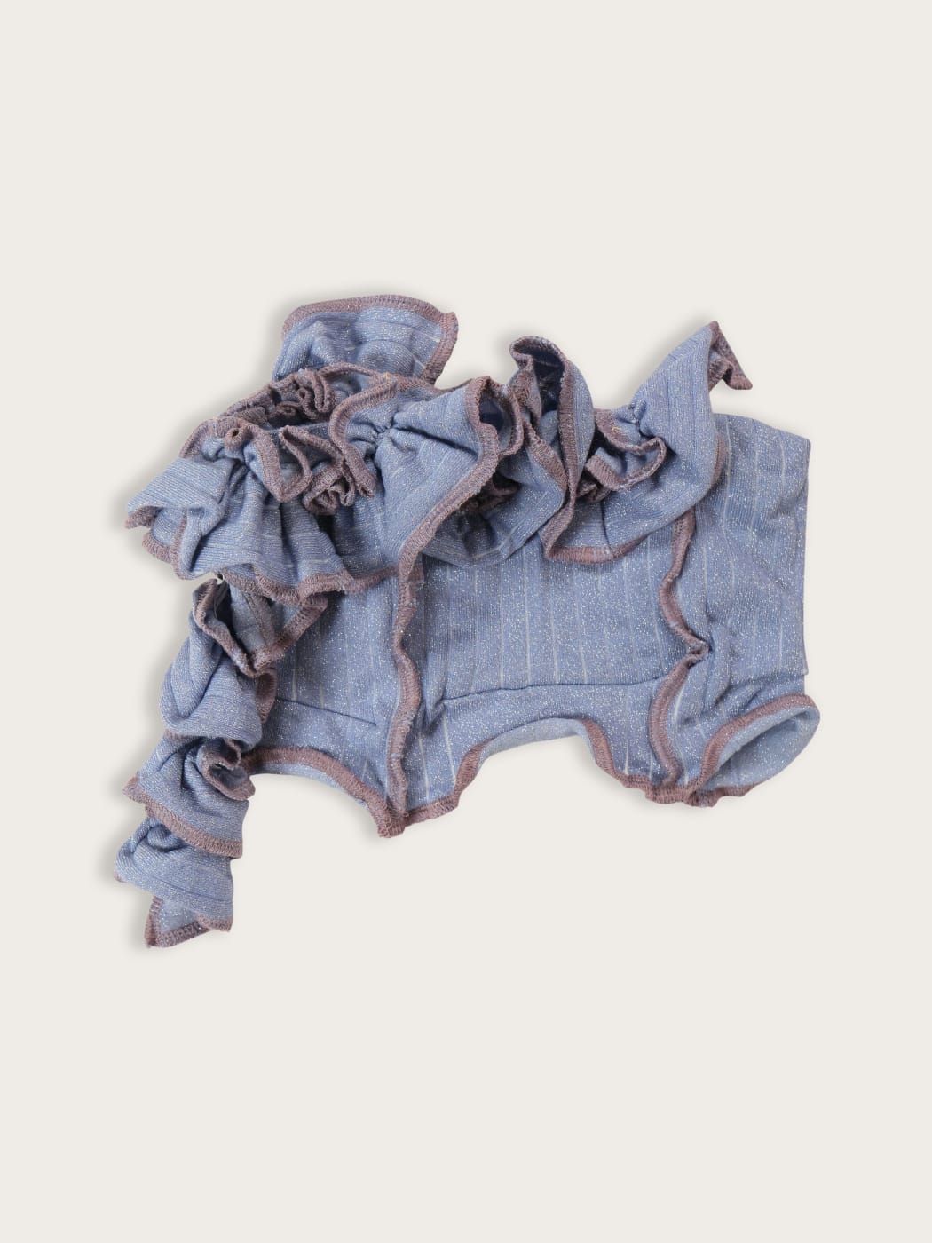 Photo secondaire du produit Top tube à volants violet de la marque Mahaud