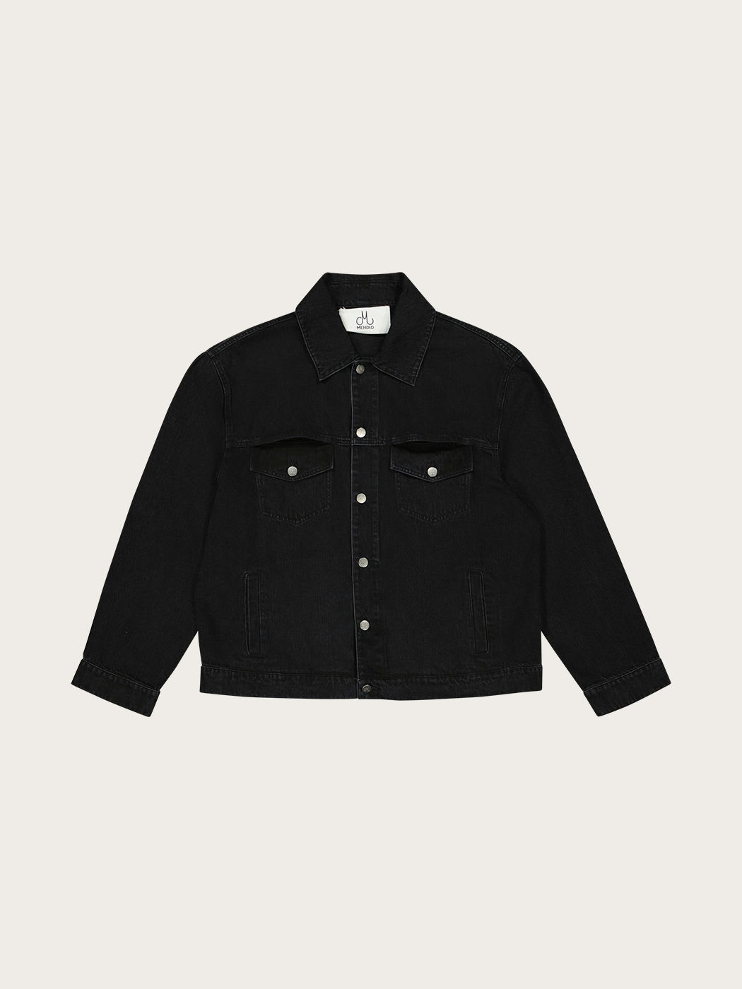 Photo principale du produit Veste en jean fendue noire de la marque Mehdid