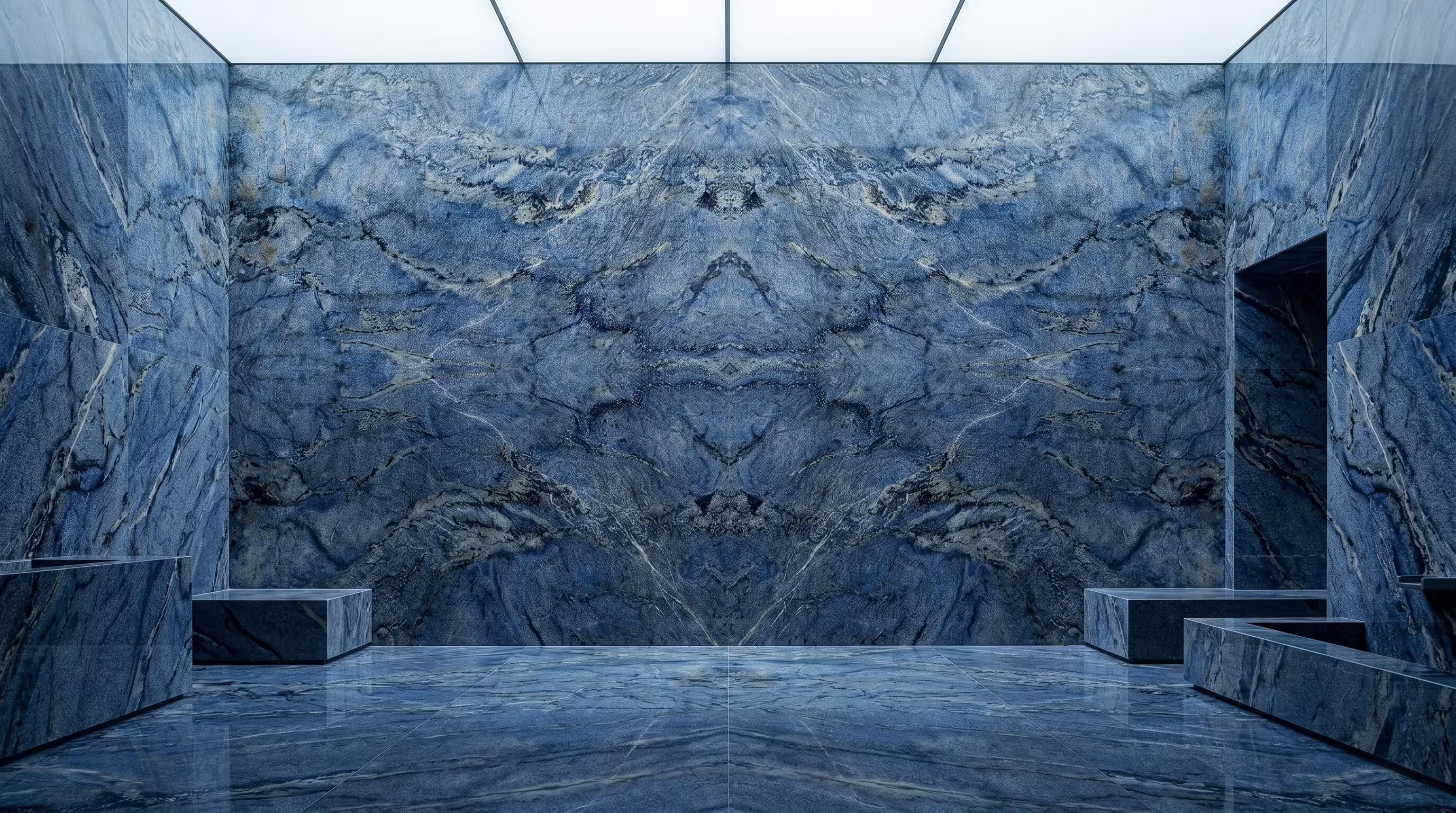 Quartzite supplier Dubai. Azul Macaubas luxury quartzite UAE