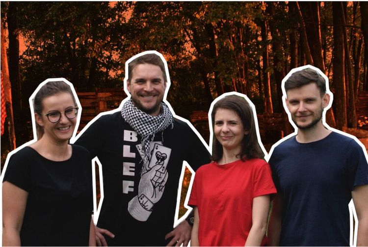 Zespół paint it - Klaudia, Łukasz, Magda, Kuba