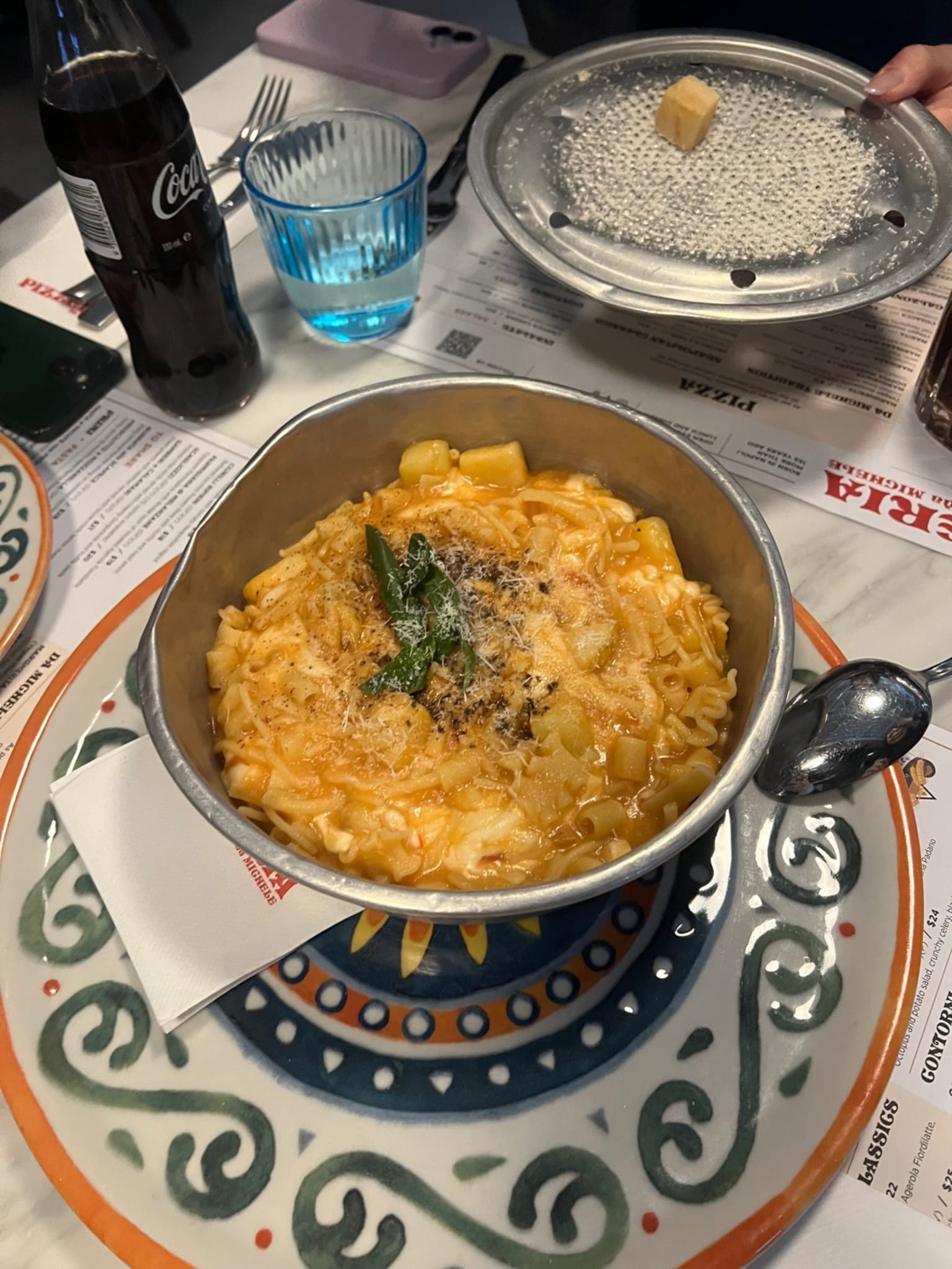 Pasta E Patate Con Provola at Da Michele Sydney