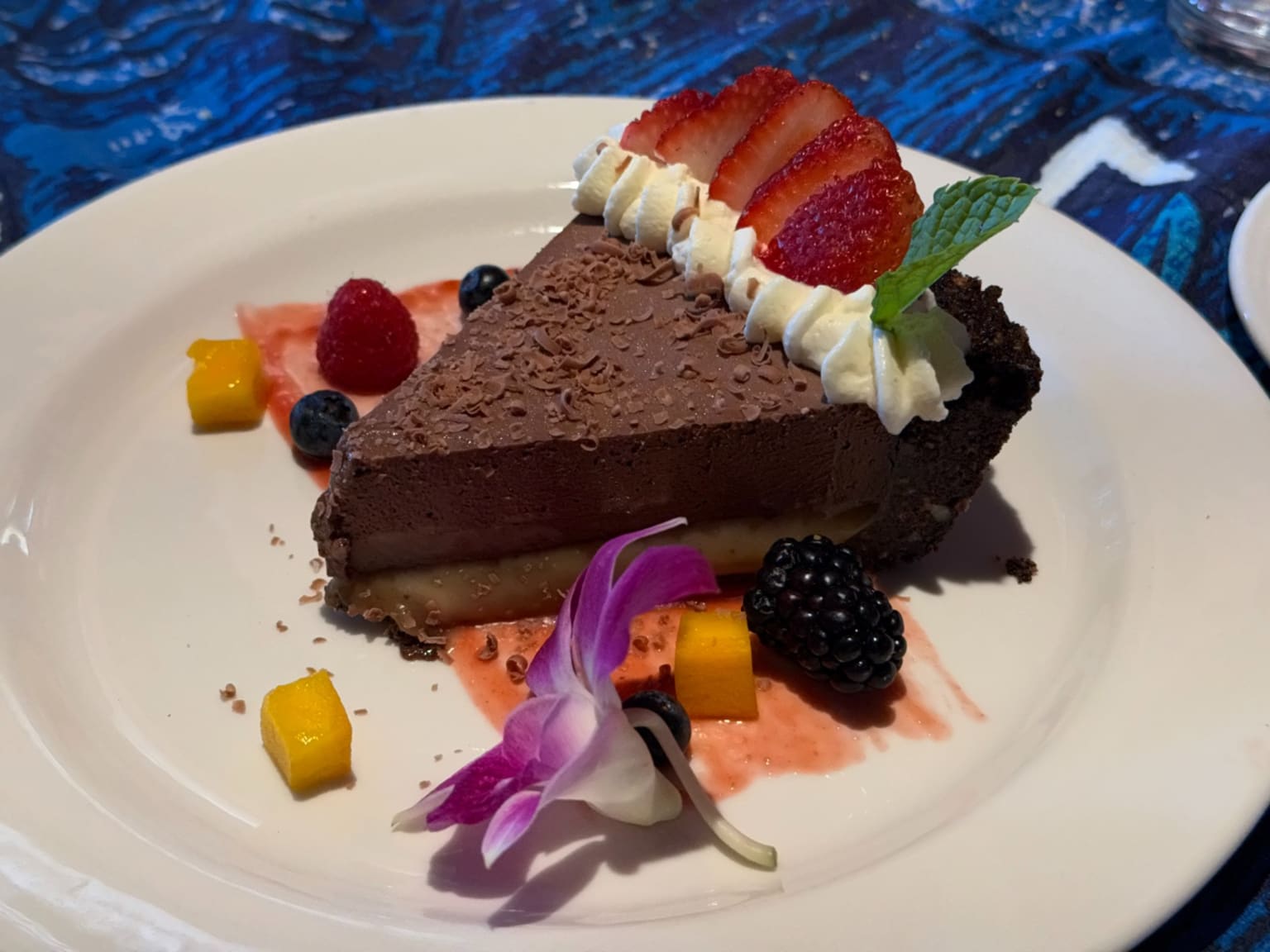 Chocolate and Caramel in a Cookie Crust at Mama's Fish House