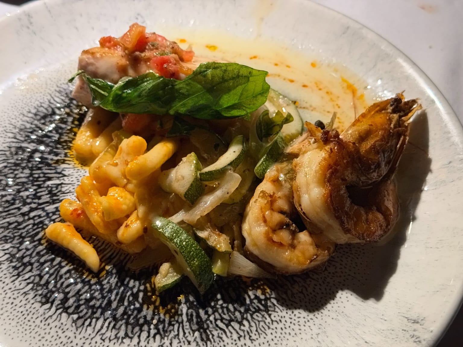 Mahi Mahi and Shrimp Cavatelli at Merriman's Kapalua